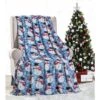Kate Aurora Holiday Living Winter Blues Snowman Christmas Ultra Soft And Plush Throw Blanket -Christmas Decorations GUEST d17fe9f9 078f 441b 862f ce12733b0890