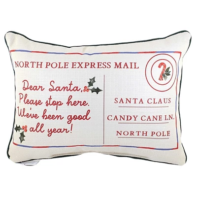Christmas 19.0" North Pole Express Pillow Santa Claus Mail Home Decor Little Birdie The Little Birdie - Decorative Pillow 3 Christmas 19.0" North Pole Express Pillow Santa Claus Mail Home Decor Little Birdie The Little Birdie - Decorative Pillow