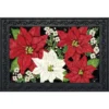 Briarwood Lane Festive Poinsettias Christmas Doormat Floral Holiday Indoor Outdoor 30" X 18" -Christmas Decorations GUEST d47c0798 3c6b 441d 86fb 56116781273d