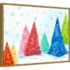 24" X 18" Magic Christmas Trees I By PI Studio Framed Canvas Wall Art - Amanti Art -Christmas Decorations GUEST d4ed8c73 5da3 4824 9aa6 26a4f2fdf824