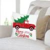 Big Dot Of Happiness Merry Little Christmas Tree - Red Truck Christmas Party Home Decorative Canvas Cushion Case - Throw Pillow Cover - 16 X 16 Inches -Christmas Decorations GUEST d5b78532 17a3 42f7 92db dbc22dfcdee9