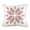 Christmas 16.0" Sweater Snowflake Pillow Living Room Cross Stitch Little Birdie The Little Birdie - Decorative Pillow -Christmas Decorations GUEST e45ff098 2eac 453a 8cb4 fa3cde10597f