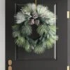 28" Flocked Cedar With Pinecones Artificial Christmas Wreath Green/White - Wondershop™ -Christmas Decorations GUEST e4bb9d10 caeb 4c26 8312 ef257e9b173a
