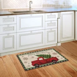 Merry Christmas Pickup Truck Doormat Indoor Outdoor 30" X 18" Briarwood Lane -Christmas Decorations GUEST e8bdc2bb d615 436a acc2 499335dd7beb