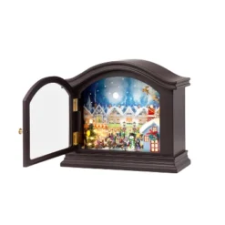 Mr. Christmas Animated LED Mantel Music Box Christmas Decoration