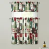 Kate Aurora Holiday Living Merry Christmas Kitchen Curtain Tier And Valance Set - 56 In. W X 36 In. L -Christmas Decorations GUEST ea31345d 54a0 49ca 8345 32d4de0a11ea