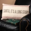 Primitives By Kathy Vintage Flour Sack Style Santa It's A Long Story Holiday Christmas Throw Pillow -Christmas Decorations GUEST ead0a736 09dc 4929 927f ca0e64b50b23