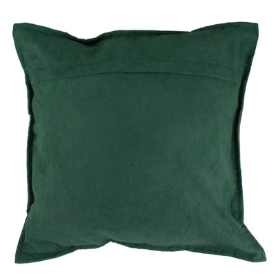 Northlight 18" Green And Brown Suede "Noel" Christmas Throw Pillow 6 Northlight 18" Green And Brown Suede "Noel" Christmas Throw Pillow - Image 4