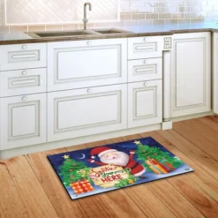 Santa Stop Here Christmas Doormat Presents Holiday 30" X 18" Briarwood Lane -Christmas Decorations GUEST ee843cbd e21c 4e01 9263 3f110e68745f