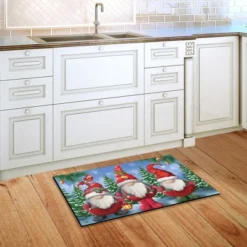 Briarwood Lane Winter Gnomes Christmas Doormat Humor Santa Hats Indoor Outdoor 30" X 18" -Christmas Decorations GUEST f4892bf5 4ddc 488a ac3d 37a5899cc24b