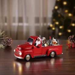 Mr. Christmas Santa In Truck Animated Musical Christmas Decoration - 10.5"
