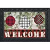 Briarwood Lane Patterned Ornaments Christmas Doormat Welcome Chec 1 Briarwood Lane Patterned Ornaments Christmas Doormat Welcome Chec -Christmas Decorations GUEST fb700319 6dc0 4787 beab c9aa110a782c