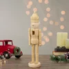 Northlight 14.75" Unfinished Paintable Wooden Christmas Nutcracker With A Crown -Christmas Decorations GUEST fb8cd9c0 fa6f 47d8 9189 9319affafd88